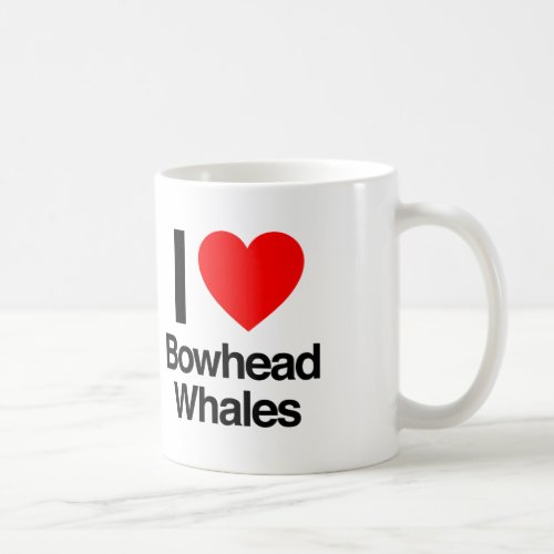 I love bowhead whales coffee mug