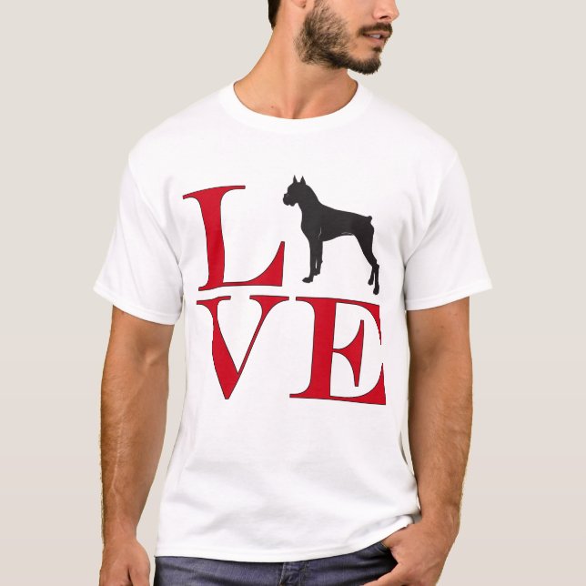 I Love Boxers - Light Colored Tee (Front)