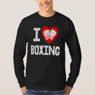 I Love Boxing Game  Women Boxing Sports Love 1 T-Shirt