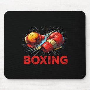I Love Boxing Gloves Fighting Sport Martial Arts K Mouse Pad