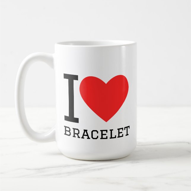 I love bracelet coffee mug (Left)