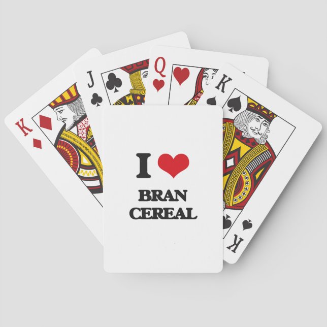 I Love Bran Cereal Poker Cards (Back)