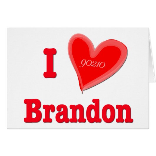 I Love Brandon Cards (Front Horizontal)