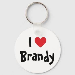 I Love Brandy Keychain