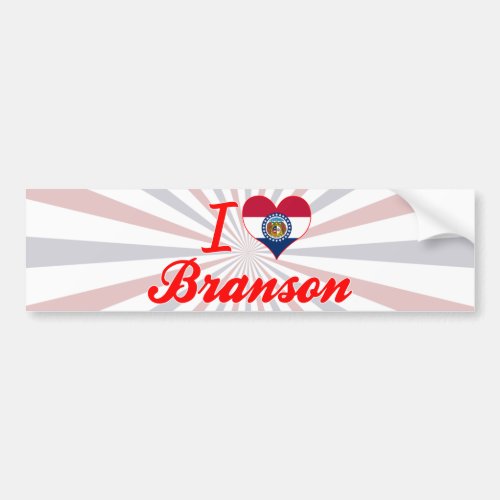 I Love Branson Missouri Bumper Sticker