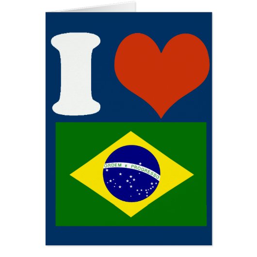 I love Brasil Cards (Front)