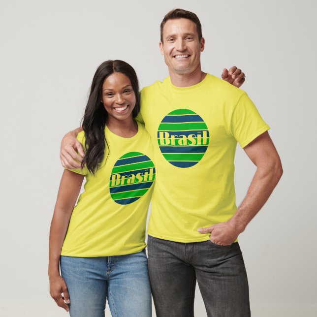 I Love Brasil Soccer love football soccer design  T-Shirt (Unisex)