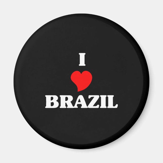 I Love Brazil Magnet (Front)