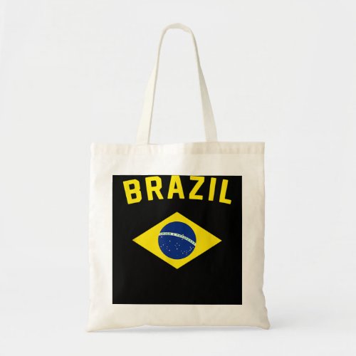 I Love Brazil Minimalist Brazilian Flag Tote Bag