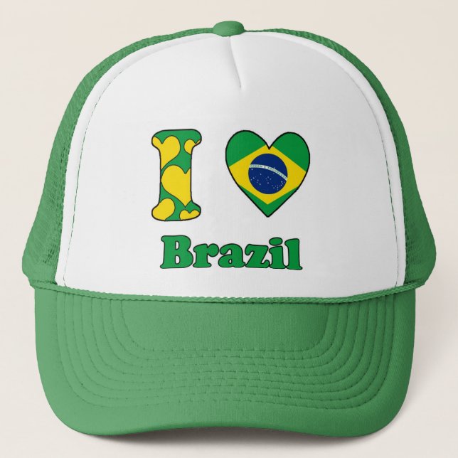 I love Brazil Trucker Hat (Front)