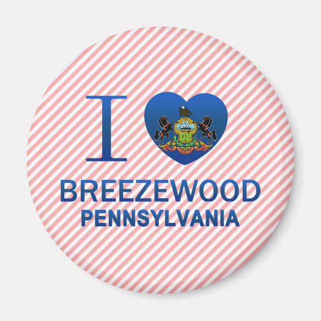 I Love Breezewood, PA Magnet (Front)