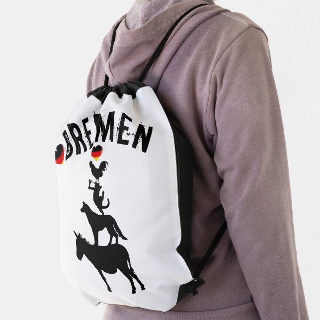 I love Bremen with the Four Musicians Bag Pack (Insitu)