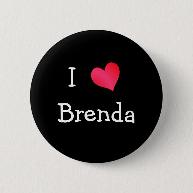 I Love Brenda Button (Front)