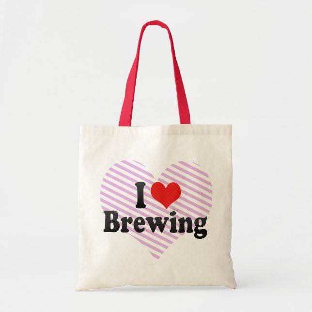 I Love Brewing Tote Bag (Front)