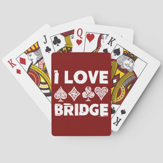 I Love Bridge Card Game Player (Back)
