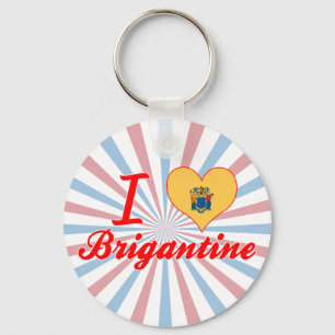 I Love Brigantine, New Jersey Keychain