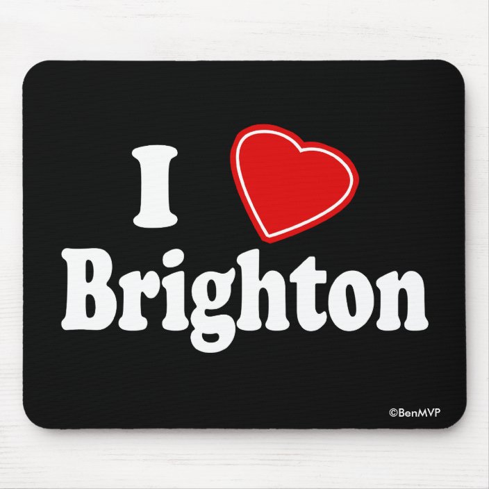 I Love Brighton Mouse Pad