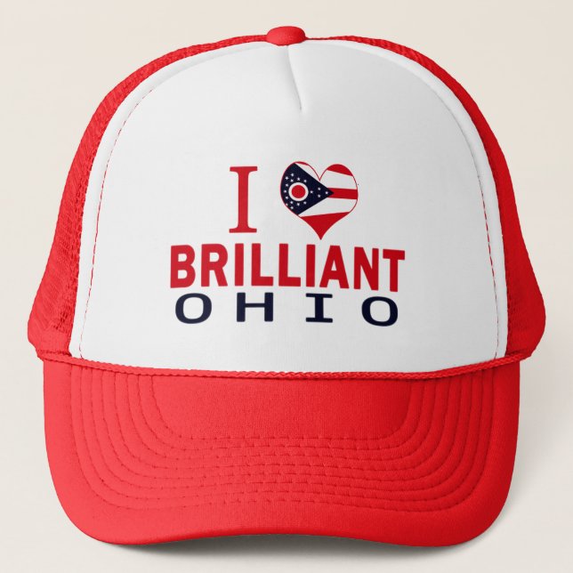 I love Brilliant, Ohio Trucker Hat (Front)