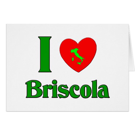 I Love Briscola Cards (Front Horizontal)
