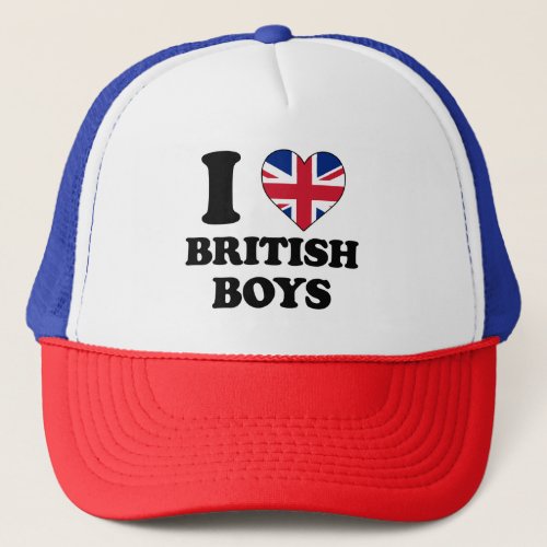 I love British Boys Trucker Hat