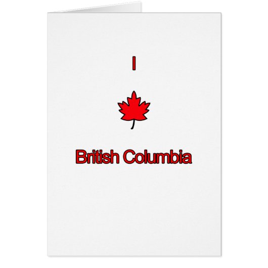 I Love British Columbia (Front)