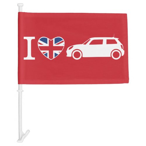 I love British Mini Coopers Car Flag _ Red _ F56