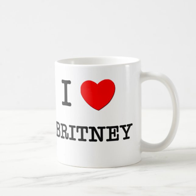 I Love Britney Coffee Mug (Right)
