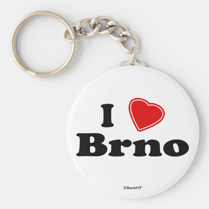 I Love Brno Key Chain