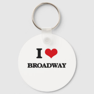 I Love Broadway Keychain