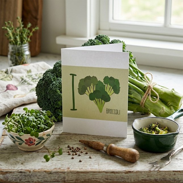 I Love Broccoli Card (Creator Uploaded)