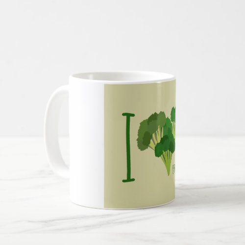 I Love Broccoli Coffee Mug
