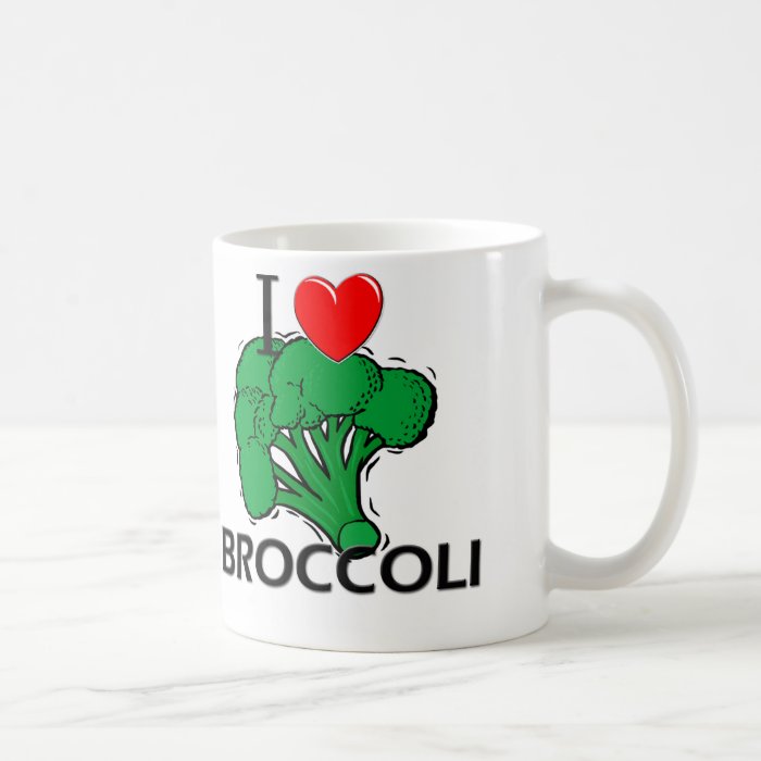 I Love Broccoli Coffee Mug Zazzle