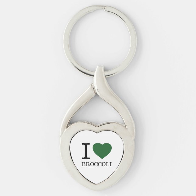I LOVE BROCCOLI KEYCHAIN (Front)