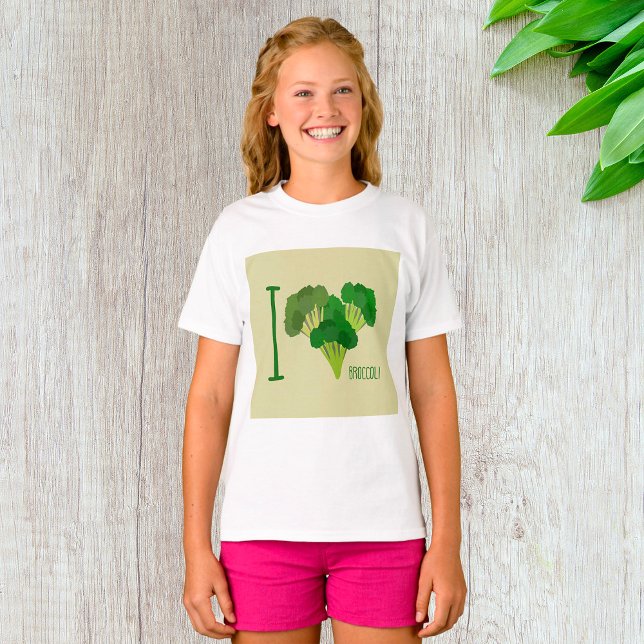 I Love Broccoli T-Shirt (Creator Uploaded)