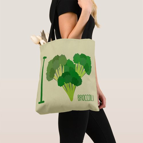 I Love Broccoli Tote Bag