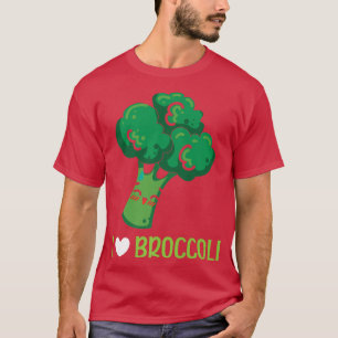 I Love Broccoli Vegan Lover Vegetable Healthy Vege T-Shirt