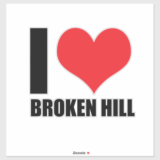 I love Broken Hill Sticker (Sheet)