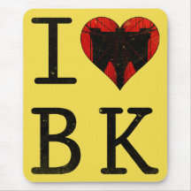 I Love Brooklyn, BK New York Mousemat