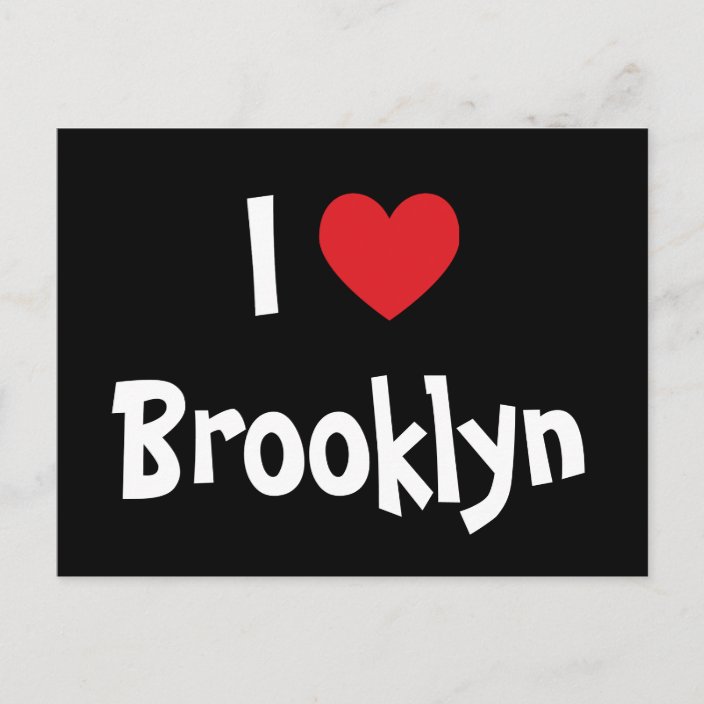 I Love Brooklyn Postcard | Zazzle.com