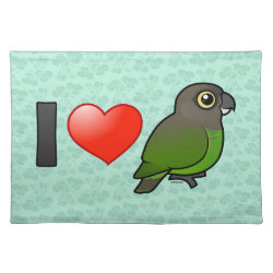 I Love Brown-headed Parrots Placemat 20