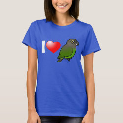 I Love Brown-headed Parrots Women's Basic T-Shirt