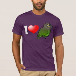 I Love Brown-headed Parrots Men's Basic American Apparel T-Shirt
