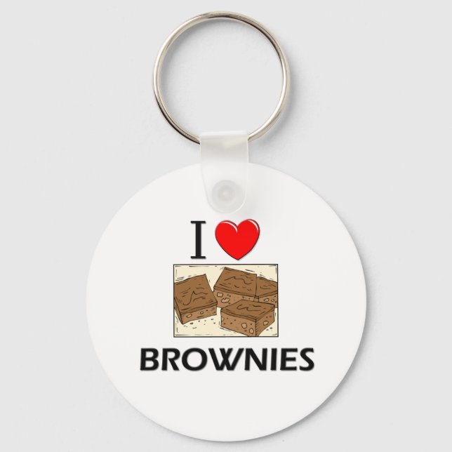 I Love Brownies Keychain (Front)