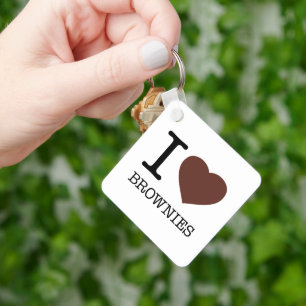 I LOVE BROWNIES KEYCHAIN