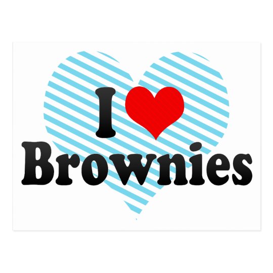 I Love Brownies Postcard