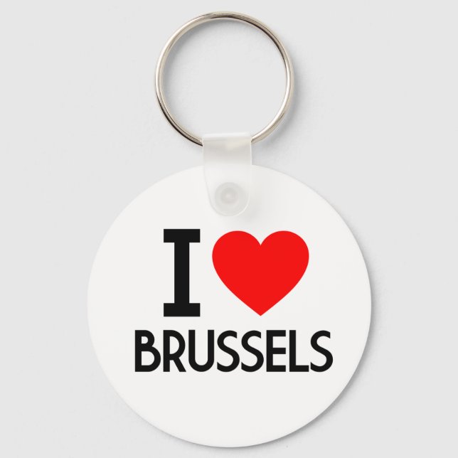 I Love Brussels Keychain (Front)