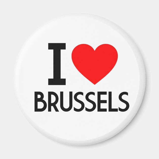I Love Brussels Magnet (Front)
