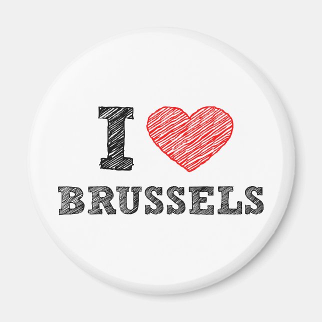 I Love Brussels Magnet (Front)