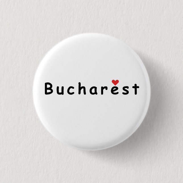 I love Bucharest Button (Front)