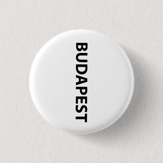 I love Budapest Button (Front)